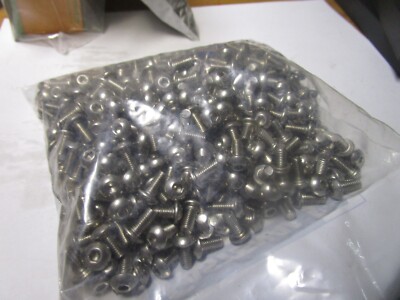 M5-0.8 x 10mm L 3mm Hex A2-70 Stainless Button Head Socket Cap Screw QTY 500