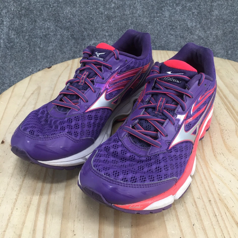Mizuno Shoes Womens 10 Wave Inspire 12 Running Sneakers Purple Low Top Lace Up - Image 3 of 4