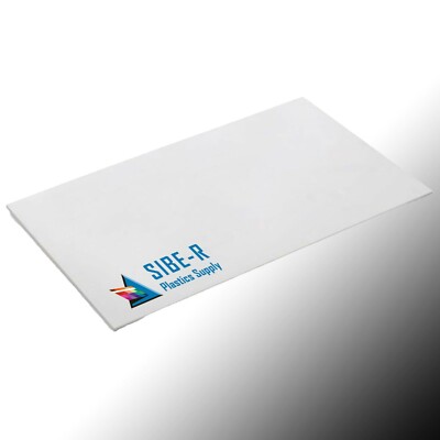 (20 Pack) WHITE STYRENE PLASTIC SHEET .010'' THICK 8'' X 12'' ^