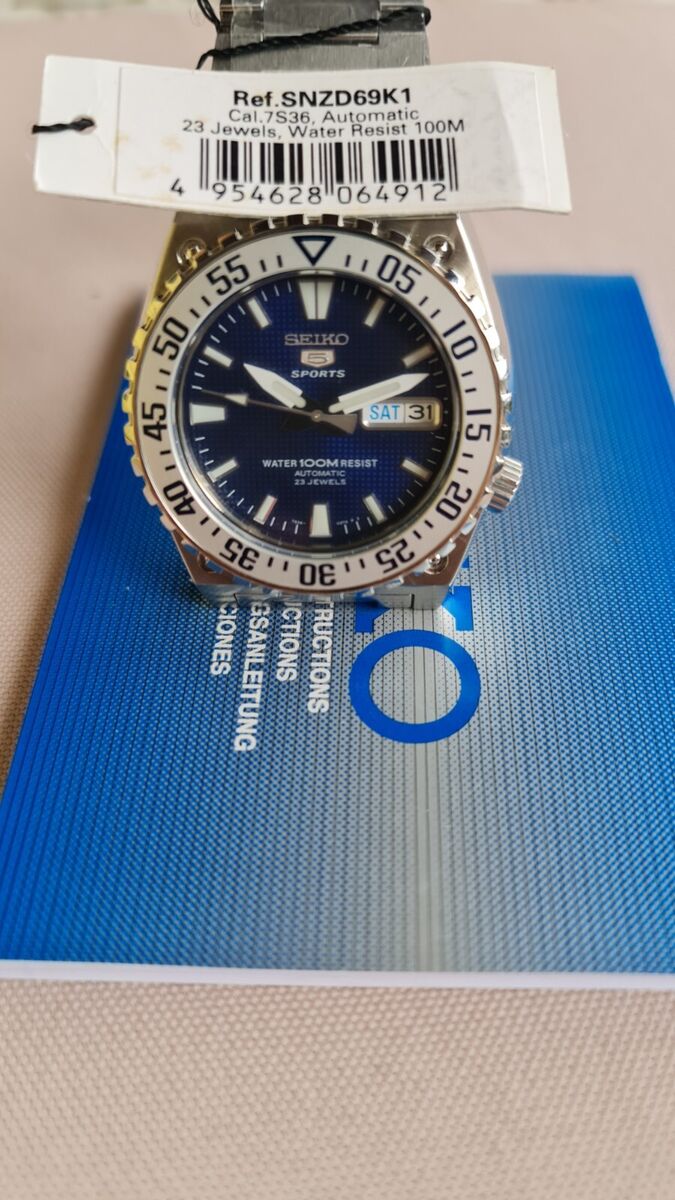 Seiko 5 Sports Blue Men's Watch - SNZD69K1 for sale online Seiko 5 Sports Blue Men's Watch - SNZD69K1 for sale online