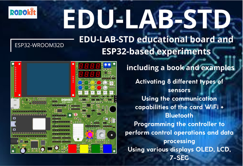ESP32 Educational Kit w/Tutorial | Complete STEM Development Platform