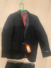 Boys Formal Black Suit 2 Pieces Set 16 