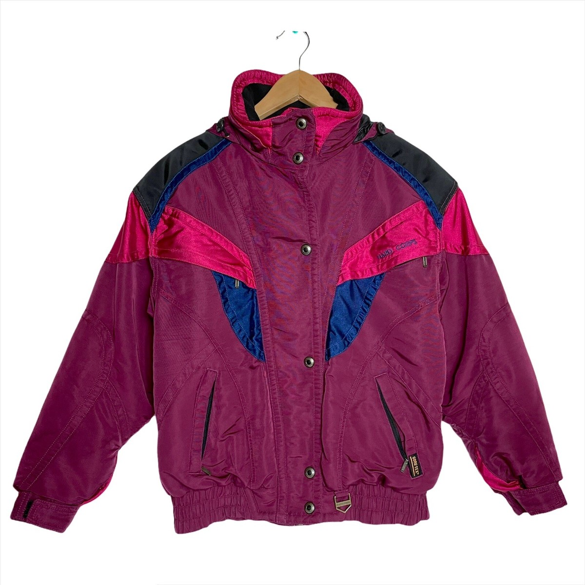 HARD CORPS Vintage Style Snow Ski JACKET Size 8 Purple Pink Nylon