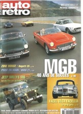 AUTO RETRO N°253 MGB / BUGATTI 35 / BMW Z1/ JEEP WILLYS MB / FACEL VEGA FACELLIA