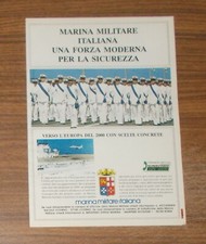 Seltene Werbung MARINA MILITARE ITALIA Italien 1992