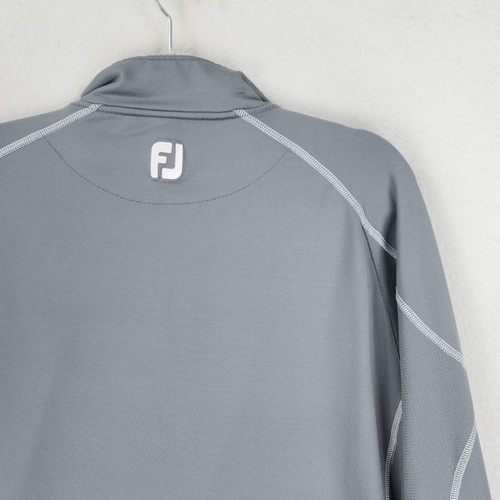 FootJoy Sweater Mens XLarge Gray Half Zip Pullover Lightweight Performance Golf - Picture 10 of 10
