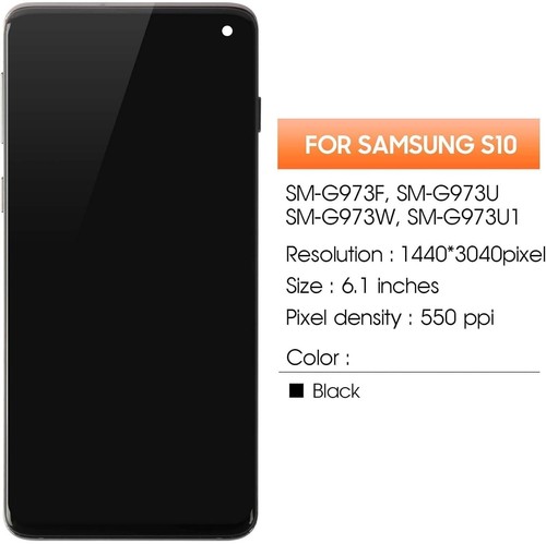 For Samsung Galaxy S10 SM-G973 LCD Display Touch Screen Replacement + Frame TFT - Picture 3 of 10