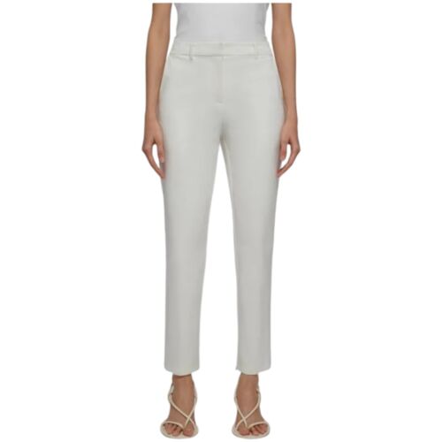 Derek Lam 10 Crosby Bronte Cigarette Pants Soft White Size 10 NWT $395