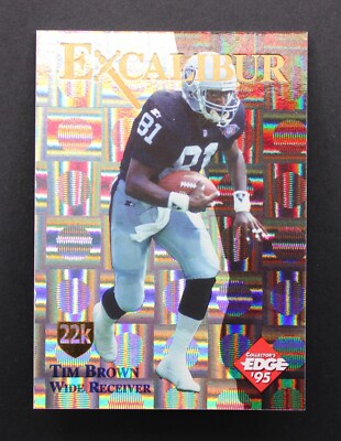 1995 Collector's Edge Excalibur 22K Silver Prism #22 Tim Brown /750 HOF