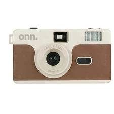 (PACK OF 2) Onn Focus Reusable 35mm Camera with Flash + Film + Battery Included
