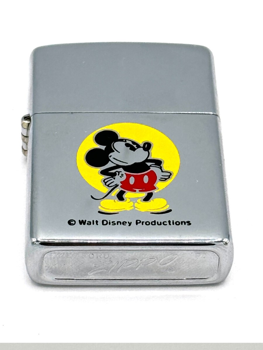 Mickey Mouse - Zippo Lighter 1975 -UNFIRED with DISNEYLAND PRICE