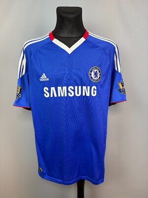 アディダス チェルシー トレーニングシャツ ゲームシャツ 2010-2011 Chelsea Jersey M 2010 2011 Home Shirt P95900 Soccer Football