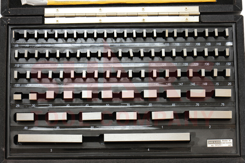 SHARS 81 PCS GRADE B GAGE GAUGE BLOCK SET NIST CERTIFICATE M} | eBay