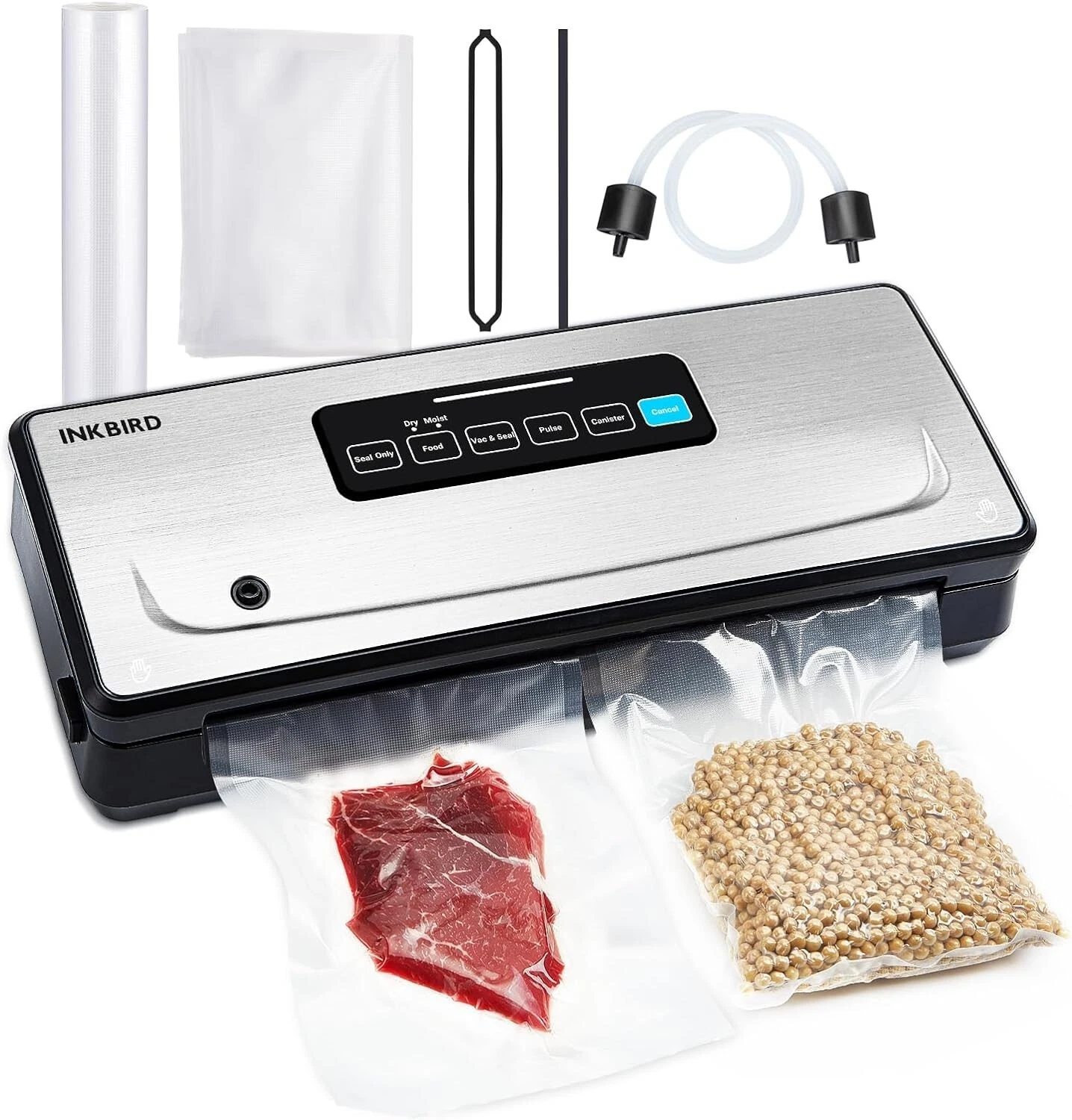 Inkbird Food Vacuum Sealer Machine Long Preservation Sealing Built-in Cutter US
Opens in a new windo