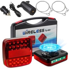 Magnetic, Upgrade Rechargeable Wireless Trailer Tow Lights LED Kit, Waterpro...