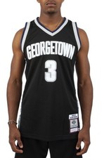 Mitchell & Ness Georgetown Hoyas IVERSON AUTHENTIC BLACK College VOULT JERSEY