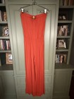 TRINA TURK Strapless Palazzo Pant Bright Orange Jumpsuit, Size 4 — photo 8