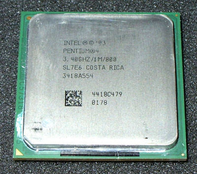 INTEL PENTIUM 4  3.4 GHz PROCESSOR, 800 MHz BUS, SL7E6, SOCKET 478, US SELLER