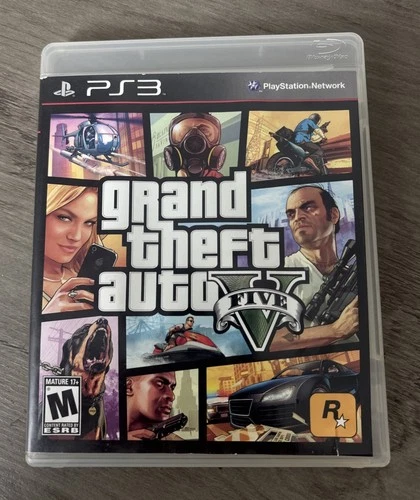 Grand Theft Auto V PS3 PlayStation 3 Complete W/ Manual + Map Tested Working 🎮