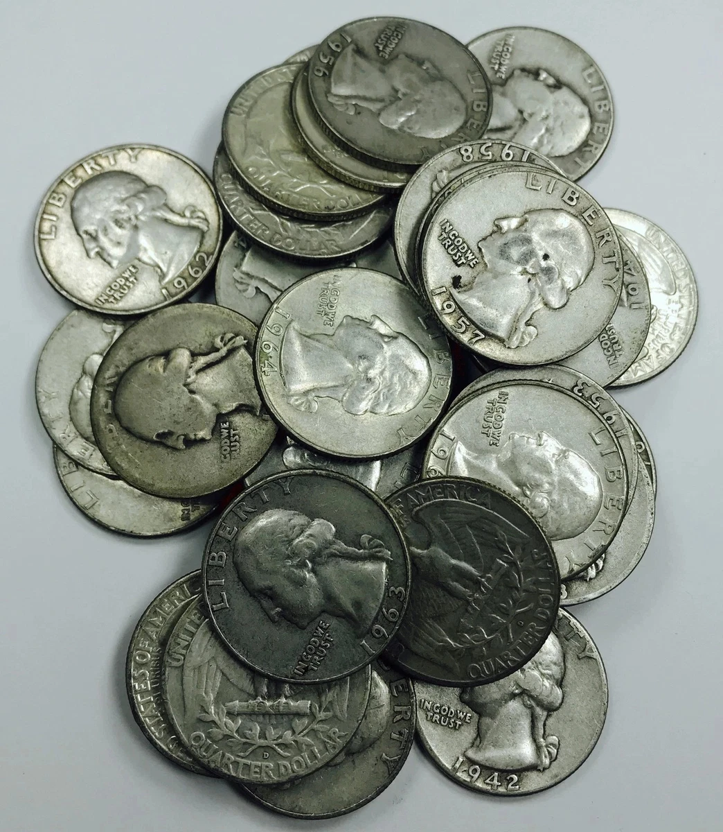 Circulated 1964 Washington Quarters (1932-1998) for sale | eBay