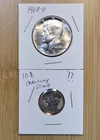 90% & 40% US Silver Coin: 1968-D Kennedy Half Dollar & Vintage Mercury Dime
