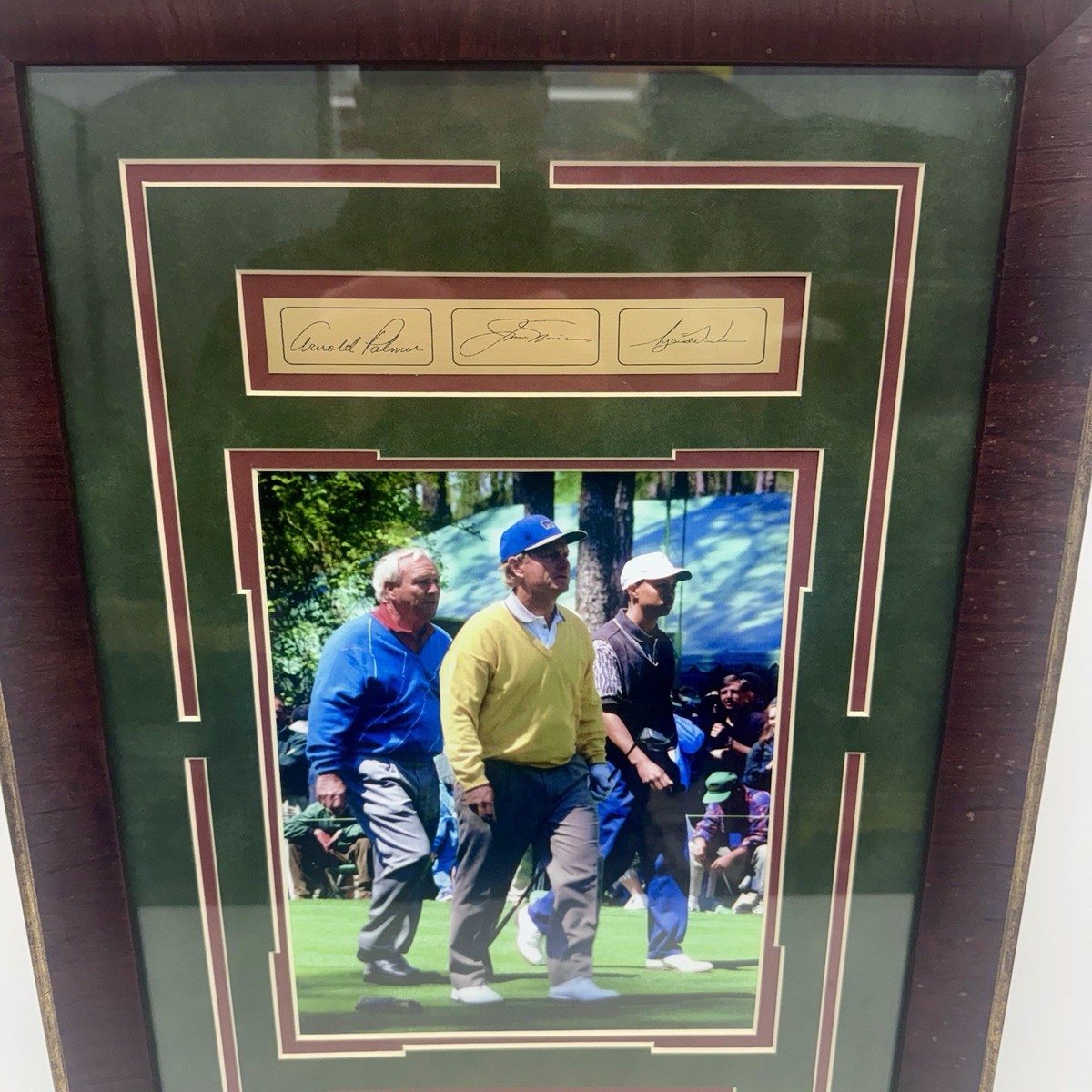 The Masters 1996 Framed Picture of Arnold Palmer/ Tiger Woods