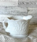 Vintage Westmoreland Milk Glass Swan Creamer w/Cat Tails Cottagecore Grandmacore