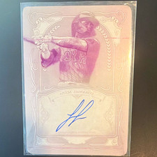 Marketplace image: Topps 2026 Chrome Baseball Luisangel Acuña Mets Magenta Plate Auto IS-LA 1/1