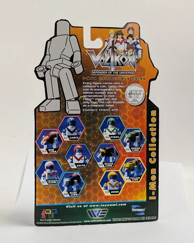 Toynami I-Men Voltron Defender of the Universe Allura & Blue Lion Packaged - Image 3 of 3