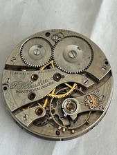 VINTAGE 16 SIZE WALTHAM POCKET WATCH MOVEMENT GR. P.S. BARTLETT  KEEPING TIME