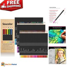 72 Richly Pigmented Colored Pencils - Art Supplies for Sketching  Coloring Fun