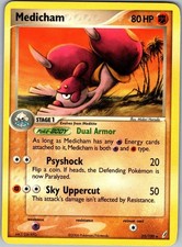 Medicham 25/100 Rare Crystal Guardians Pokemon Lightly Played