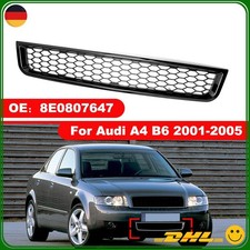 Glänz ohne Emblem Frontgrill für Audi A4 B6 01-05 Waben Kühlergrill 8E0807647