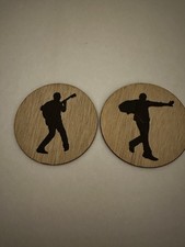 Dave Matthews band Drink Coaster Set 2 Wood DMB Gorge Crew NEW