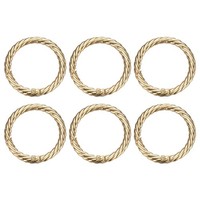 "6X 1 1/4\" O-Ringe Gold FüR Taschen/Handtaschen"