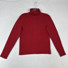 Vintage LRL Lauren Ralph Lauren Ribbed Logo Turtleneck Red Size Large