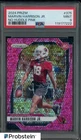 2024 Panini No Huddle Pink Prizm #375 Marvin Harrison Jr RC Rookie 14/25 PSA 9