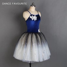 Ballet Tutus Navy Blue Velvet Bodice Dance Costumse Professional Ballet Tutus