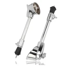 2 PCS Bass Drum Legs, Silver Steel 16Mm Anti-skid Drum Stand Feet, 