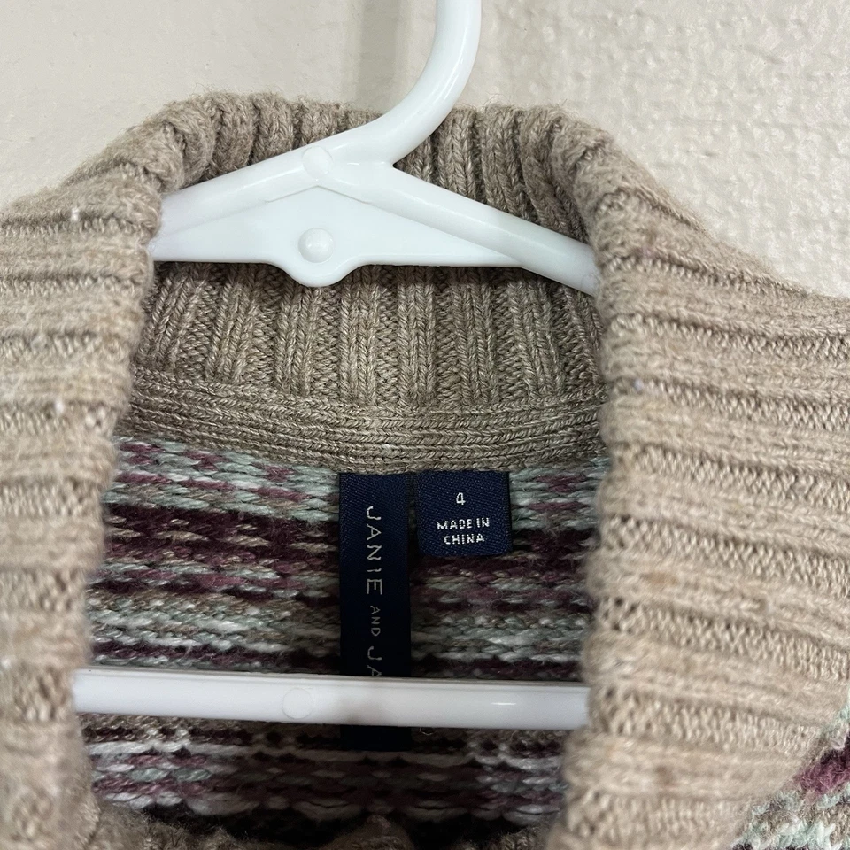 Size 4 Janie And Jack The Cabin Fair Isle Sweater - Image 4 of 4