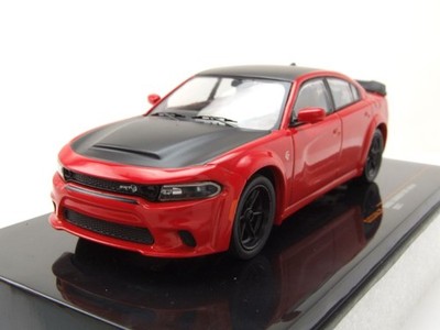 Dodge Charger SRT Hellcat 2021 rot schwarz Modellauto 1:43 ixo models