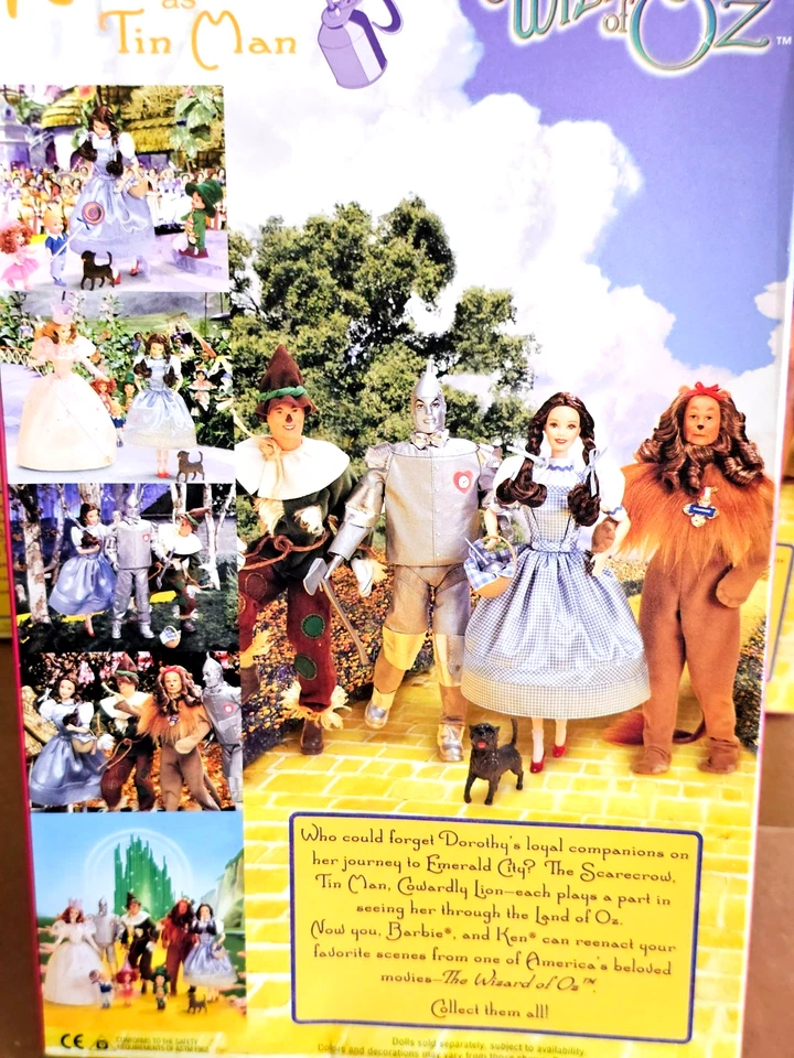 Barbie Ken como el Hombre de Hojalata Mago de Oz 1999 25815 Mattel nueva en caja Foto 3 de 3