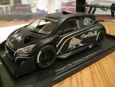 okAUTOart 1/18 Peugeot 208 T16 Pikes Peak Presentation car RedBull Matte