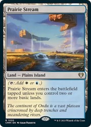 Prairie Stream 1020/1173 Commander Masters Rare Land