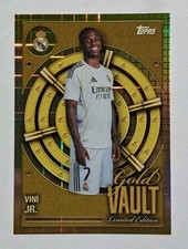 2025-26 Topps Real Madrid Collector Tin Gold Vault Vinicius Junior Vini Jr