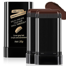 Root Touch-Up Hair Color Stick - Waterproof Brown Dye for Gray Coverage 2 Pack 