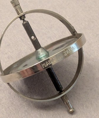 Rare Gyroscope Gyro Top C With Box & Instructions - Chikyu Goma