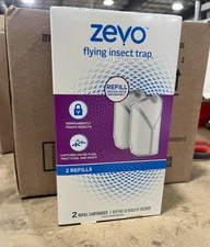 Zevo Fly Trap Refill Cartridges (2-Pack) - Fruit Fly, Gnat, House Fly Trap