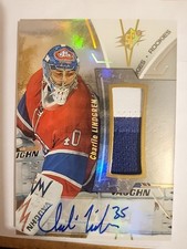 2016-17 Spx Charlie Lindgren Auto Patch Rookie 25/99 Autograph  Canadiens #R-CL