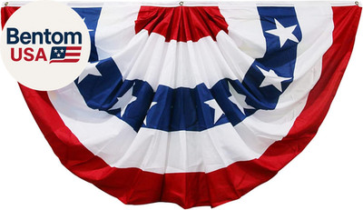 American Flag Bunting for Outside,3X6 FT Bunting Flags Outdoor Patriotic Decorat